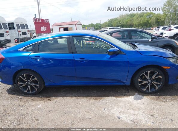 2HGFC2F85LH501607 2020 HONDA CIVIC Blue Widok zestawu wskaźników