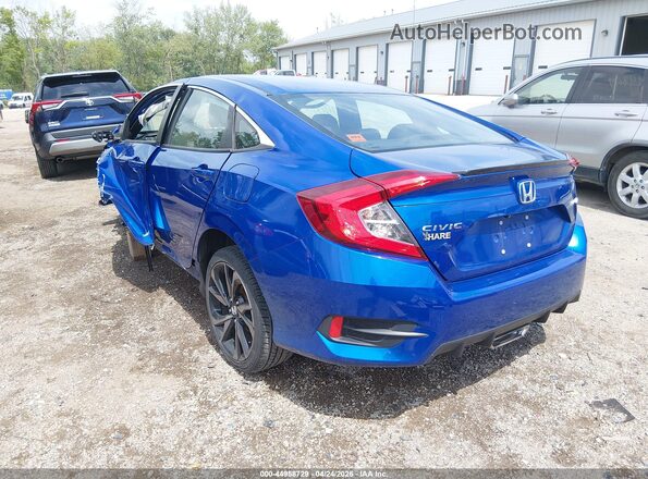 2HGFC2F85LH501607 2020 HONDA CIVIC Blue Tył lewy