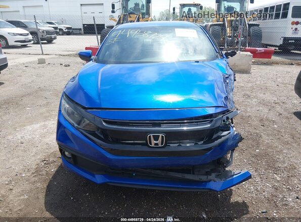 2HGFC2F85LH501607 2020 HONDA CIVIC Blue Widok deski rozdzielczej