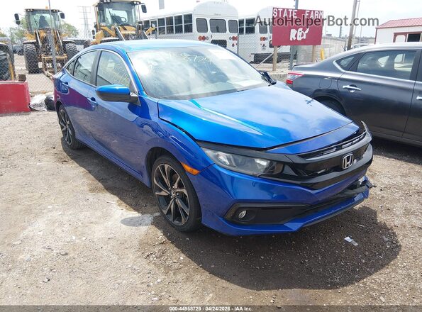 2HGFC2F85LH501607 2020 HONDA CIVIC Blue Przód prawy