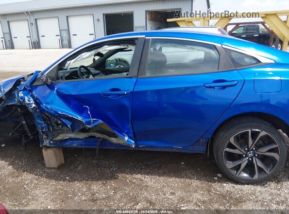 2HGFC2F85LH501607 2020 HONDA CIVIC Blue Widok wnętrza z tyłu
