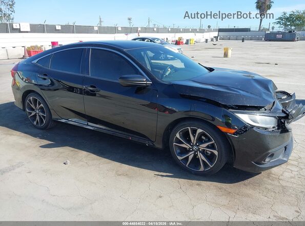 2HGFC2F85MH511068 2021 HONDA CIVIC Черный Передняя правая четверть