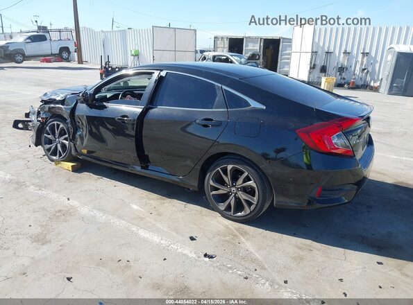 2HGFC2F85MH511068 2021 HONDA CIVIC Черный Задняя левая четверть