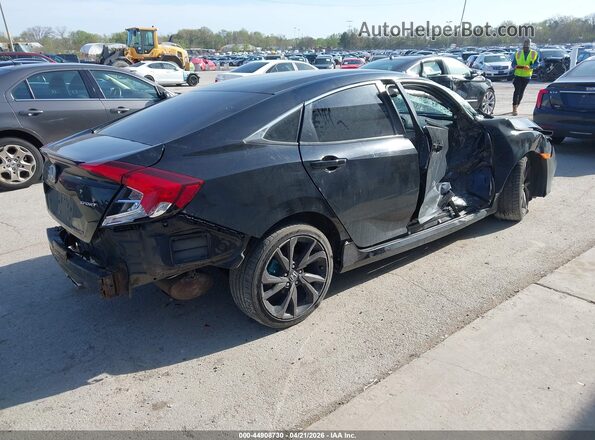 2HGFC2F85MH513080 2021 HONDA CIVIC Black Trasero derecho