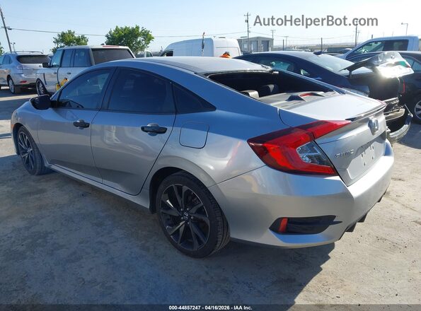 2HGFC2F87KH516270 2019 HONDA CIVIC Серый Задняя левая четверть