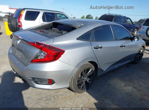 2HGFC2F87KH516270 2019 HONDA CIVIC Серый Задняя правая четверть