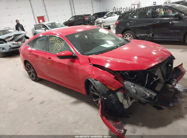 2HGFC2F87MH512867 2021 HONDA CIVIC Red წინა მარჯვენა