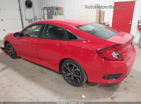 2HGFC2F87MH512867 2021 HONDA CIVIC Red უკანა მარცხენა