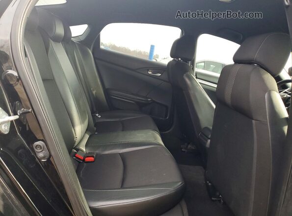 2HGFC2F8XMH550464 2021 HONDA CIVIC Black უკანა სავარძლების ხედი