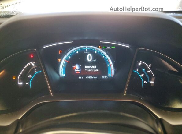 2HGFC3B91HH354522 2017 HONDA CIVIC White Вид щитка приладів