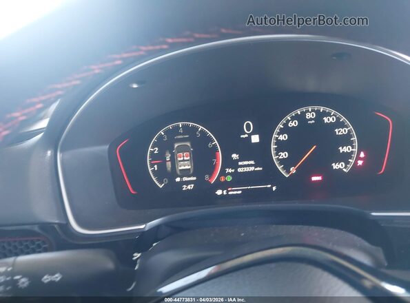 2HGFE1E58RH474231 2024 HONDA CIVIC SI Gray Vista de los asientos traseros