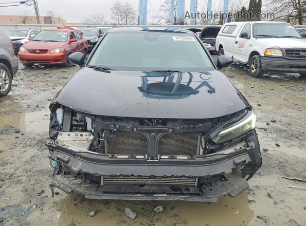 2HGFE1F71NH320681 2022 HONDA CIVIC Black Դիմացի տեսք