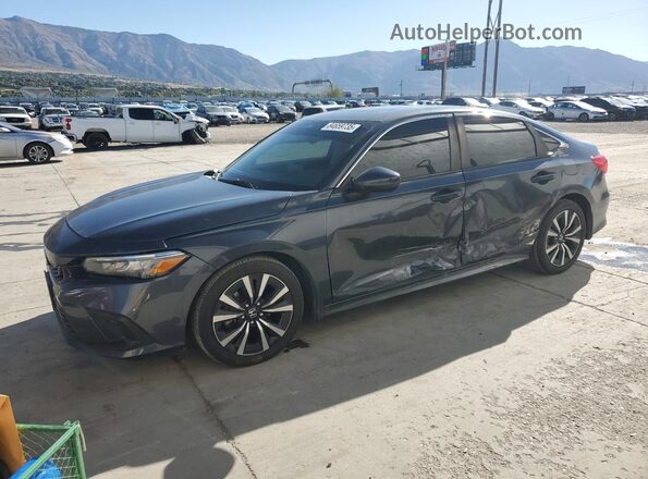 2HGFE1F74NH326927 2022 HONDA CIVIC Серый Передняя левая четверть