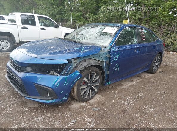 2HGFE1F77PH304553 2023 HONDA CIVIC Blue Vista tres cuartos delantera izquierda