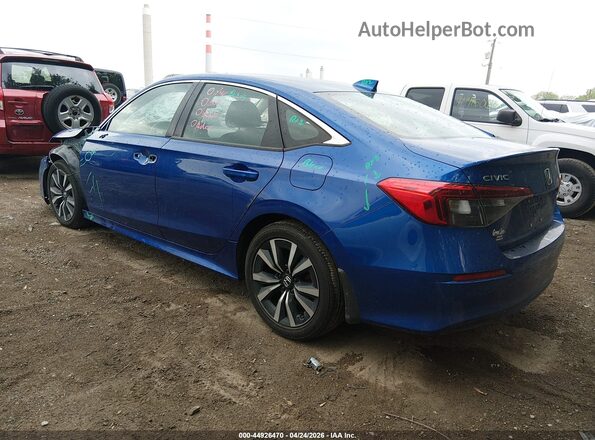 2HGFE1F77PH304553 2023 HONDA CIVIC Blue Trasero izquierdo