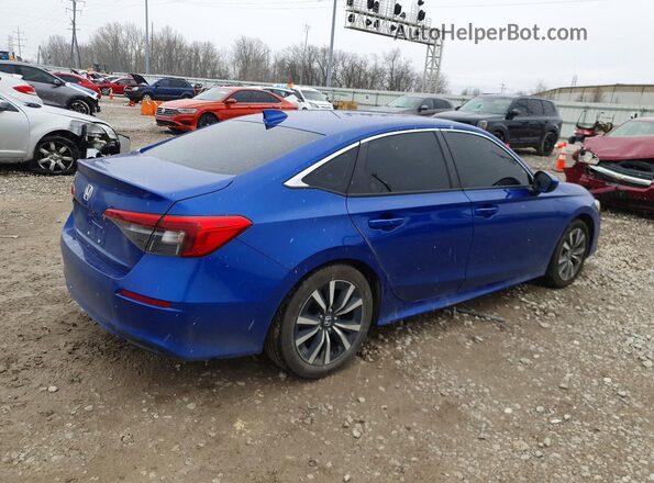 2HGFE1F79NH312277 2022 HONDA CIVIC Синий Задняя правая четверть