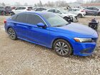 2022 Honda Civic Ex Синий vin: 2HGFE1F79NH312277