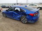 2022 Honda Civic Ex Синий vin: 2HGFE1F79NH312277