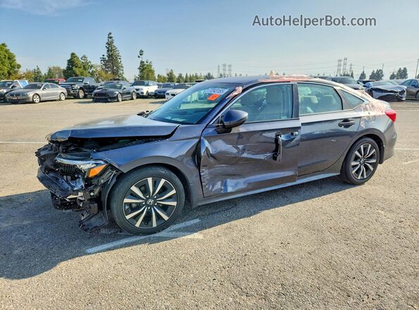 2HGFE1F7XNH323272 2022 HONDA CIVIC Gray Передня ліва чверть