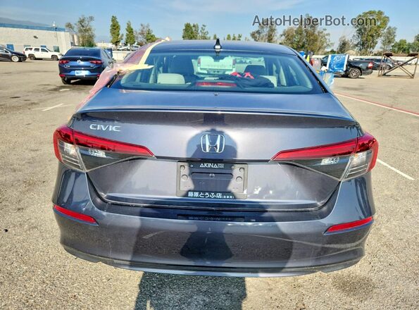 2HGFE1F7XNH323272 2022 HONDA CIVIC Gray Вид ззаду