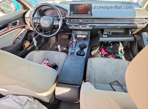 2HGFE1F7XNH323272 2022 HONDA CIVIC Gray Вид панелі приладів