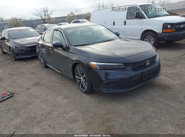 2HGFE1F91PH318322 2023 HONDA CIVIC Черный Передняя правая четверть