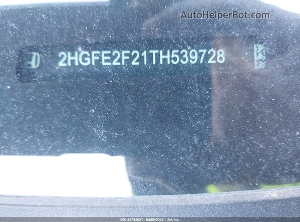 2HGFE2F21TH539728 2026 HONDA CIVIC Черный 