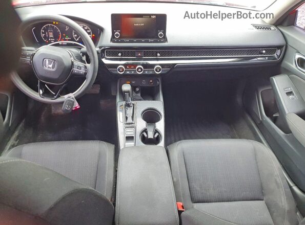 2HGFE2F22NH529325 2022 HONDA CIVIC Красный Вид панели приборов