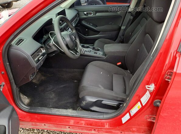 2HGFE2F22NH529325 2022 HONDA CIVIC Красный Вид салона спереди