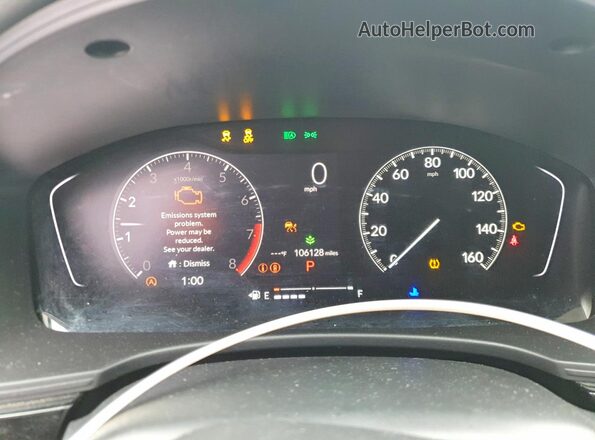 2HGFE2F22NH529325 2022 HONDA CIVIC Красный Вид щитка приборов