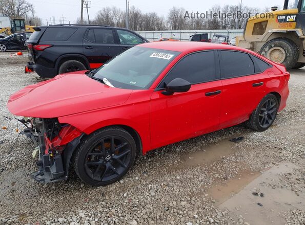 2HGFE2F22NH529325 2022 HONDA CIVIC Красный Передняя левая четверть