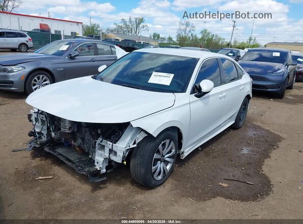 2HGFE2F22RH577185 2024 HONDA CIVIC White წინა მარცხენა ხედი სამი მეოთხედიდან