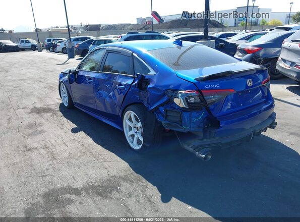 2HGFE2F28NH545299 2022 HONDA CIVIC Blue Trasero izquierdo