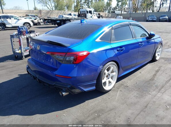 2HGFE2F28NH545299 2022 HONDA CIVIC Blue Trasero derecho