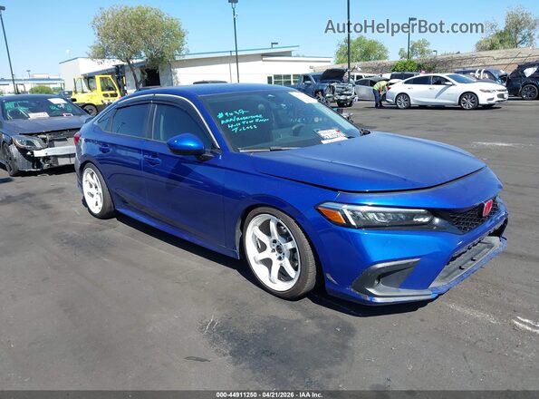 2HGFE2F28NH545299 2022 HONDA CIVIC Blue Vista interior de 360 grados