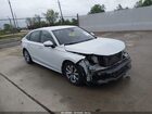 2022 Honda Civic Lx White vin: 2HGFE2F2XNH513065