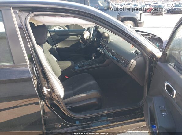2HGFE2F50NH561927 2022 HONDA CIVIC Black Widok wnętrza z przodu