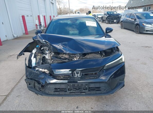 2HGFE2F50NH561927 2022 HONDA CIVIC Black Widok wnętrza z tyłu