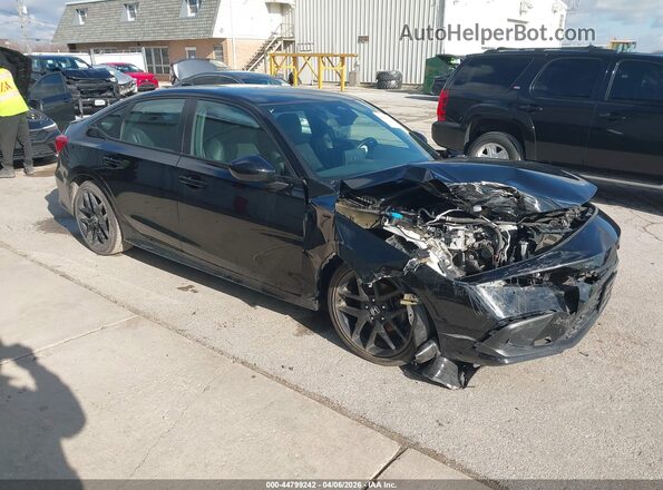 2HGFE2F50NH561927 2022 HONDA CIVIC Black Przód prawy