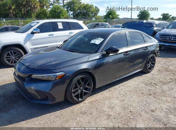 2HGFE2F50NH592417 2022 HONDA CIVIC Серый Передняя левая четверть