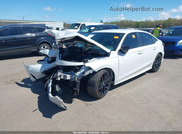 2HGFE2F50SH551166 2025 HONDA CIVIC White Առջևի ձախ երեք քառորդ տեսարան