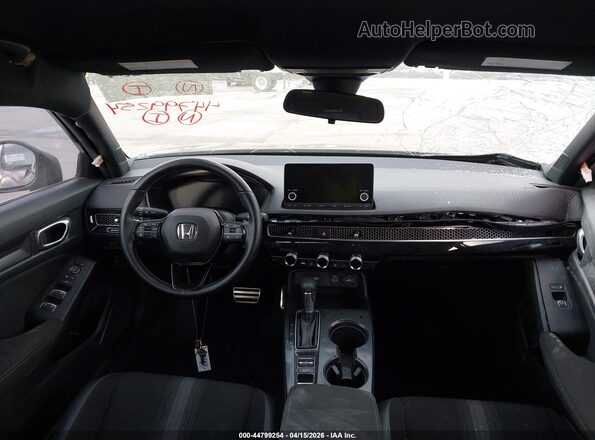 2HGFE2F51NH565100 2022 HONDA CIVIC Black Вид салону спереду