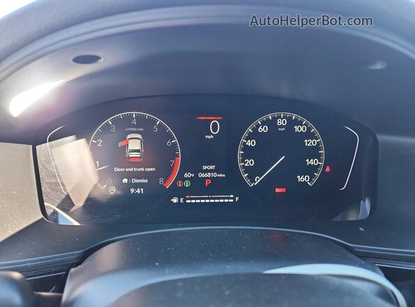 2HGFE2F51NH575965 2022 HONDA CIVIC Угольный Вид щитка приборов
