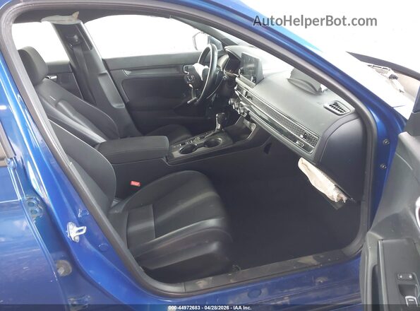 2HGFE2F52NH569804 2022 HONDA CIVIC Blue წინა სალონის ხედი