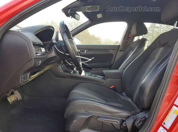 2HGFE2F54NH512407 2022 HONDA CIVIC Red წინა სალონის ხედი