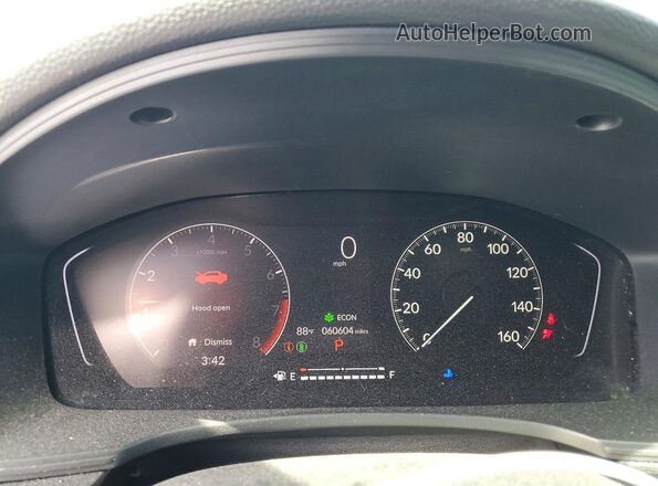 2HGFE2F54NH536142 2022 HONDA CIVIC Gray Вид щитка приладів