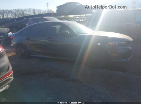 2HGFE2F55NH560210 2022 HONDA CIVIC Gray Вид задньої частини салону