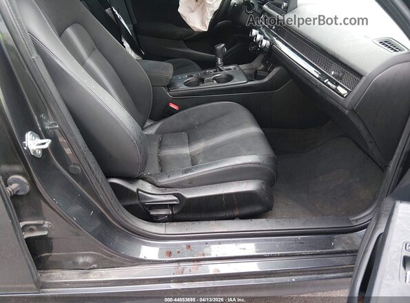 2HGFE2F56NH563729 2022 HONDA CIVIC Gray Widok wnętrza z przodu