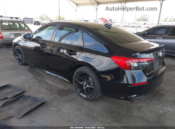 2HGFE2F56NH565125 2022 HONDA CIVIC Черный Задняя левая четверть