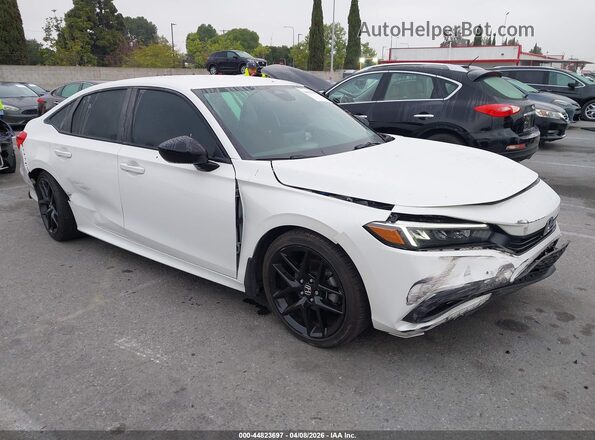 2HGFE2F56PH552913 2023 HONDA CIVIC Белый Передняя правая четверть